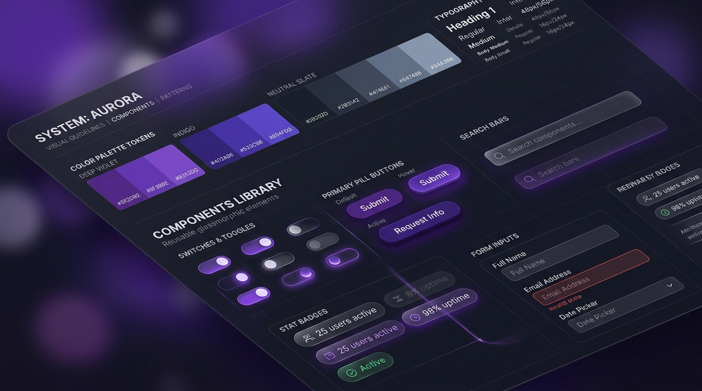 Klyssel Labs UI Design System and Component Showcase